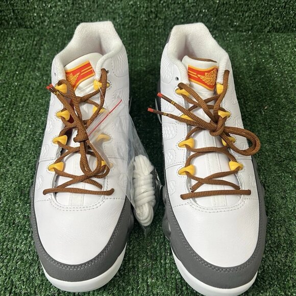 Nike Air Jordan 9 Golf Shoes Mens Size 9.5 Low NRG US Open White Grey FN6931-100 - Picture 11 of 15